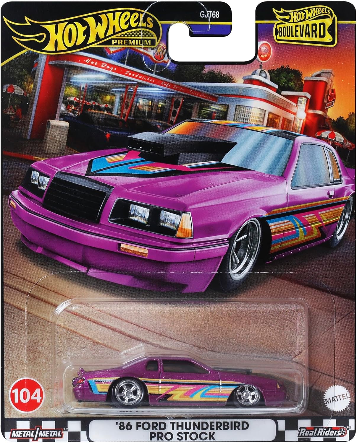 Hot Wheels HRT72 Boulevard '86 Ford Thunderbird Pro Stock