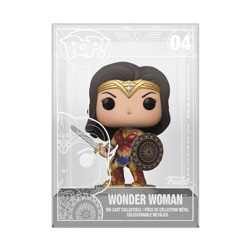 POP! DIE-CAST WONDER WOMAN WITH SWORD & SHIELD