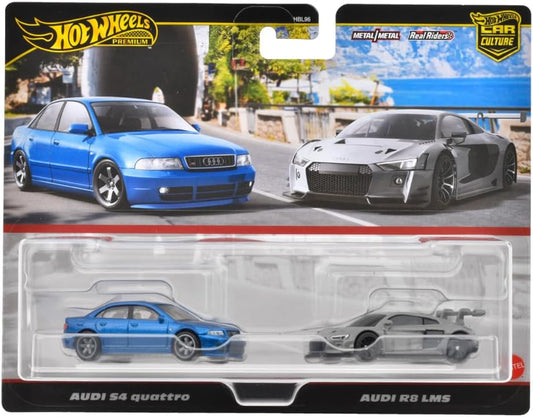 Hot Wheels Premium 2 Pack Audi S4 Quattro/Audi R8 LMS