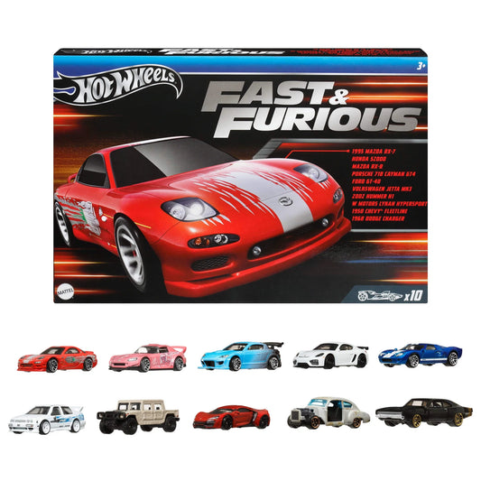 Hot Wheels Fast & Furious Vehicles 10-Pack