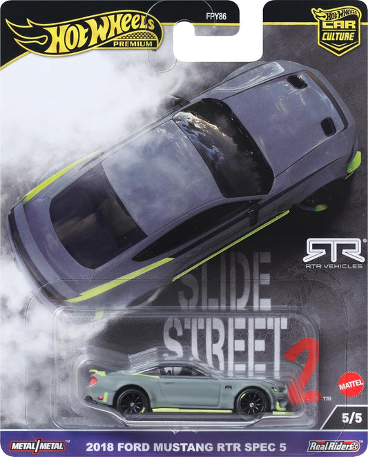 Hot Wheels HKC85 Car Culture Slide Street 2018 Ford Mustang RTR Spec 5