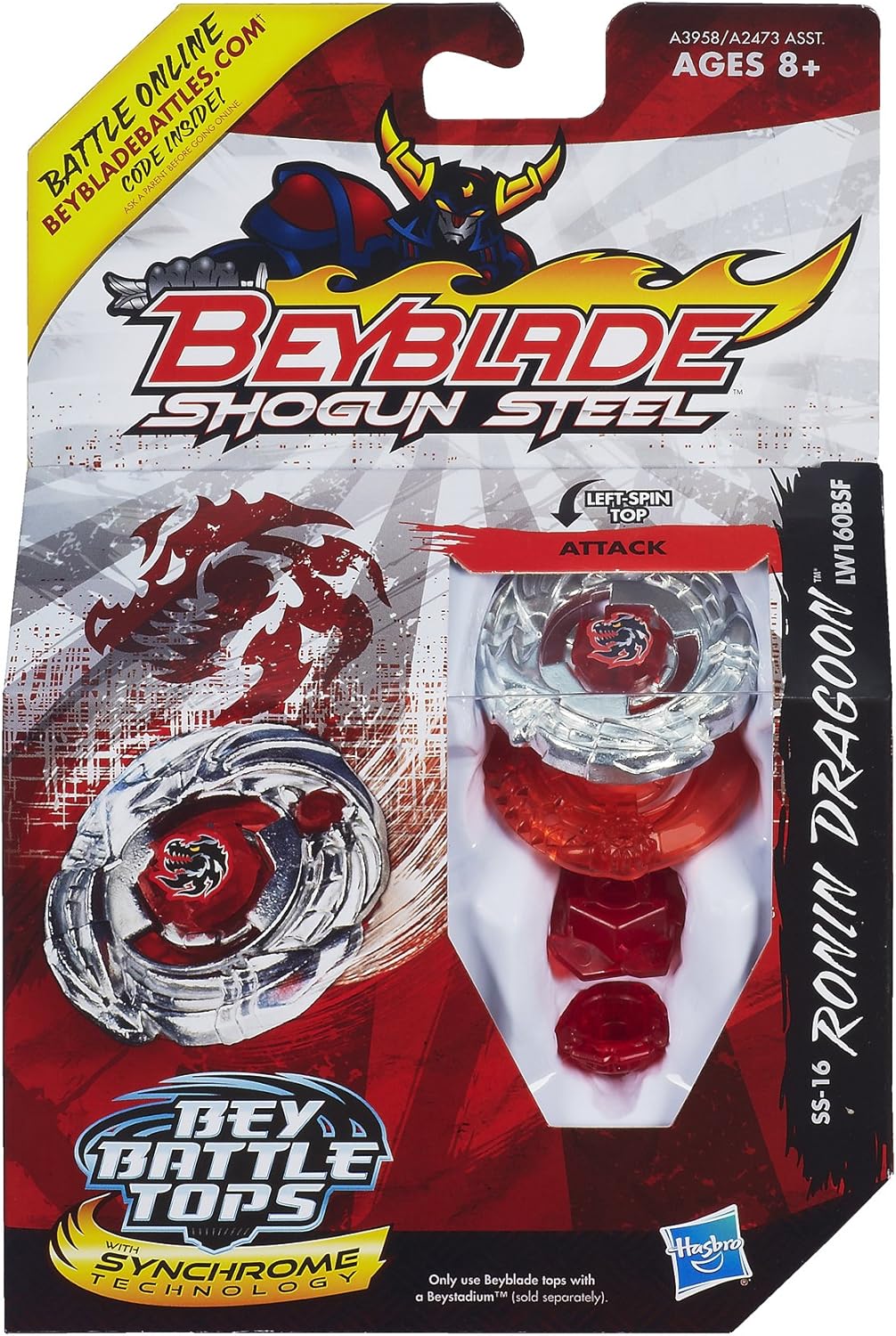 Beyblade Shogun Steel Ronin Dragoon LW160BSF Hasbro